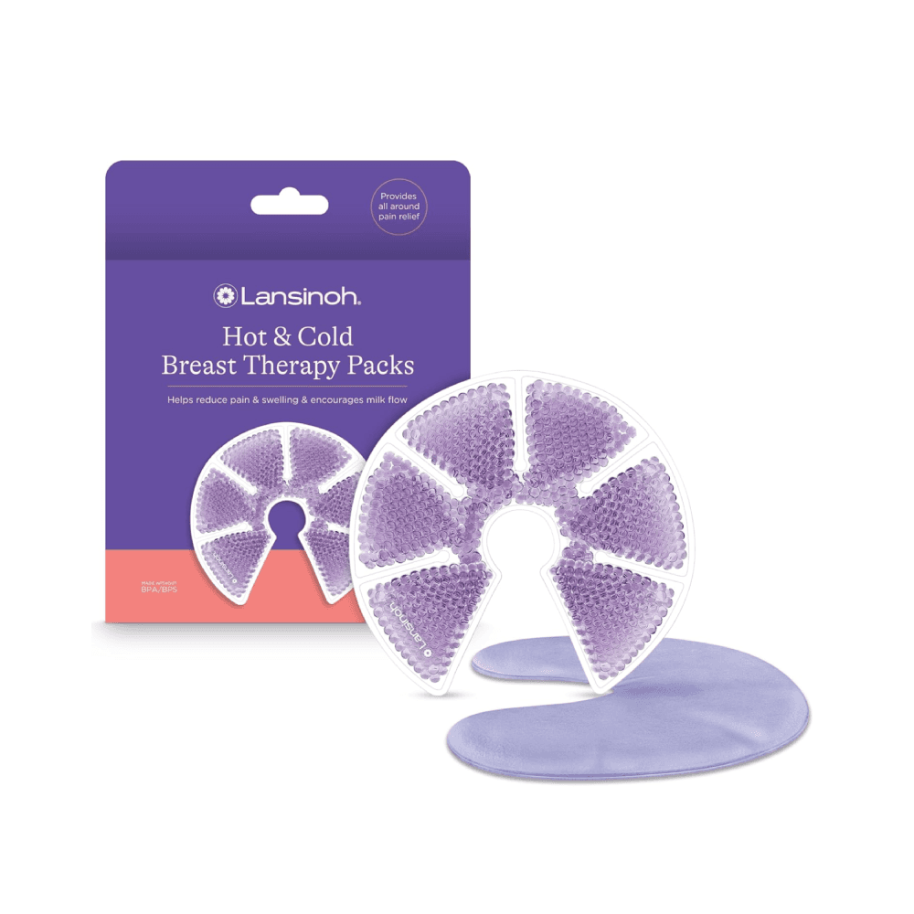 Lansinoh Therapy Packs with Soft Covers Hot & Cold Breast Pads 2Pcs