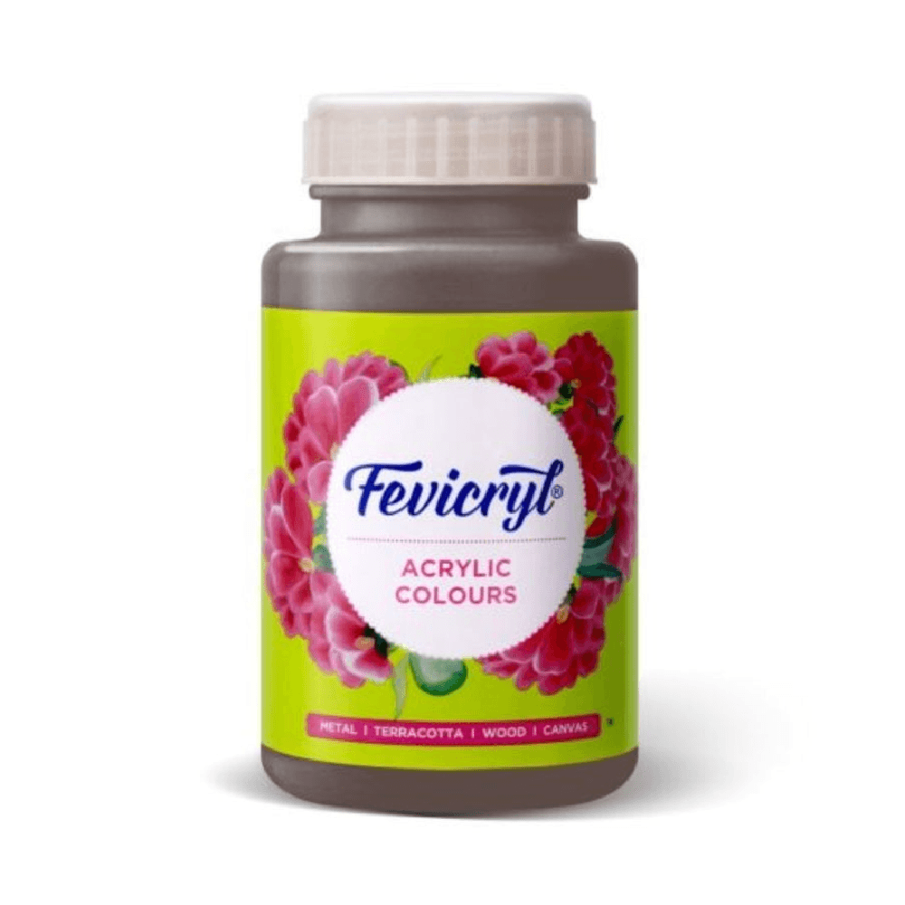 Fevicryl Multipurpose Acrylic Color 500ml - Dark Brown 