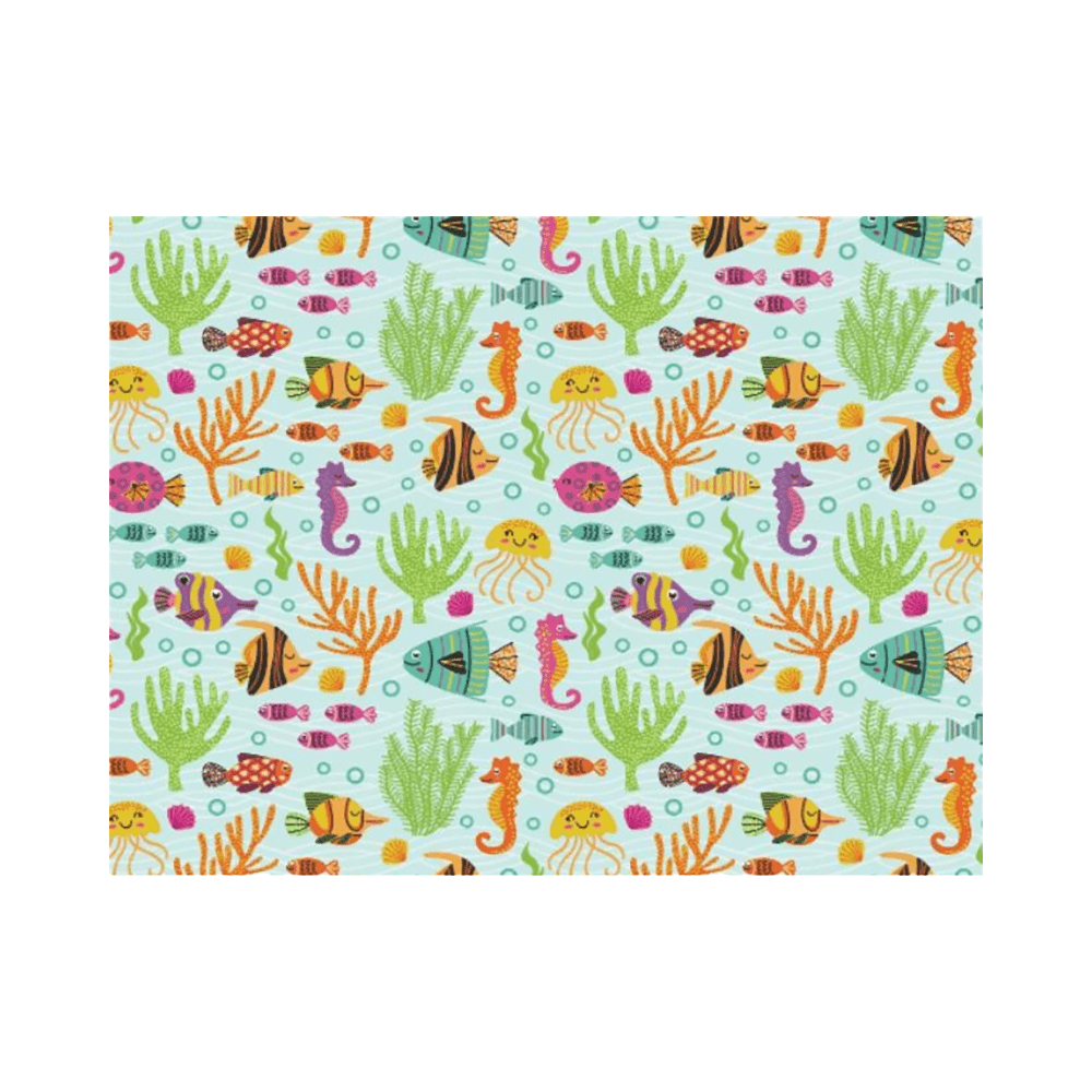 Sea Horse & Fish Gift Wrapping Paper