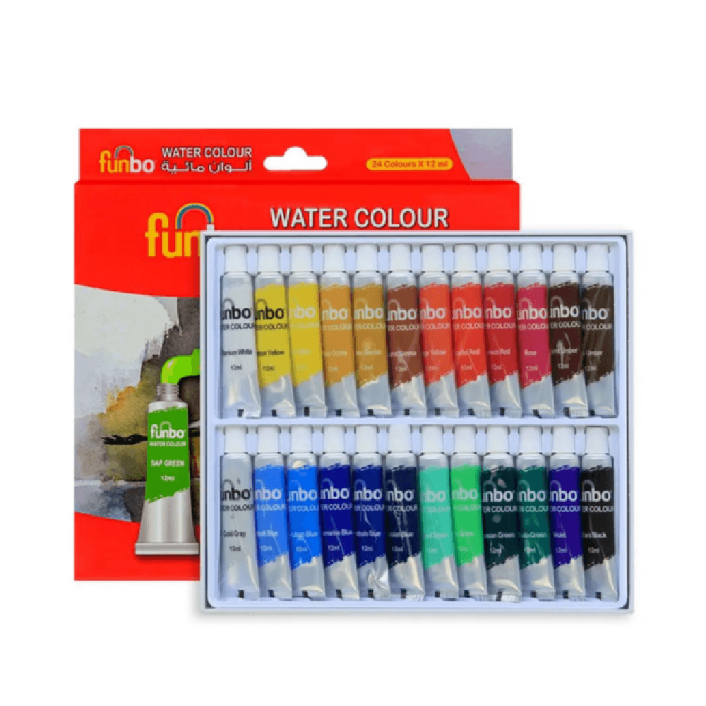 Funbo Watercolours Set 12ml 24Pcs