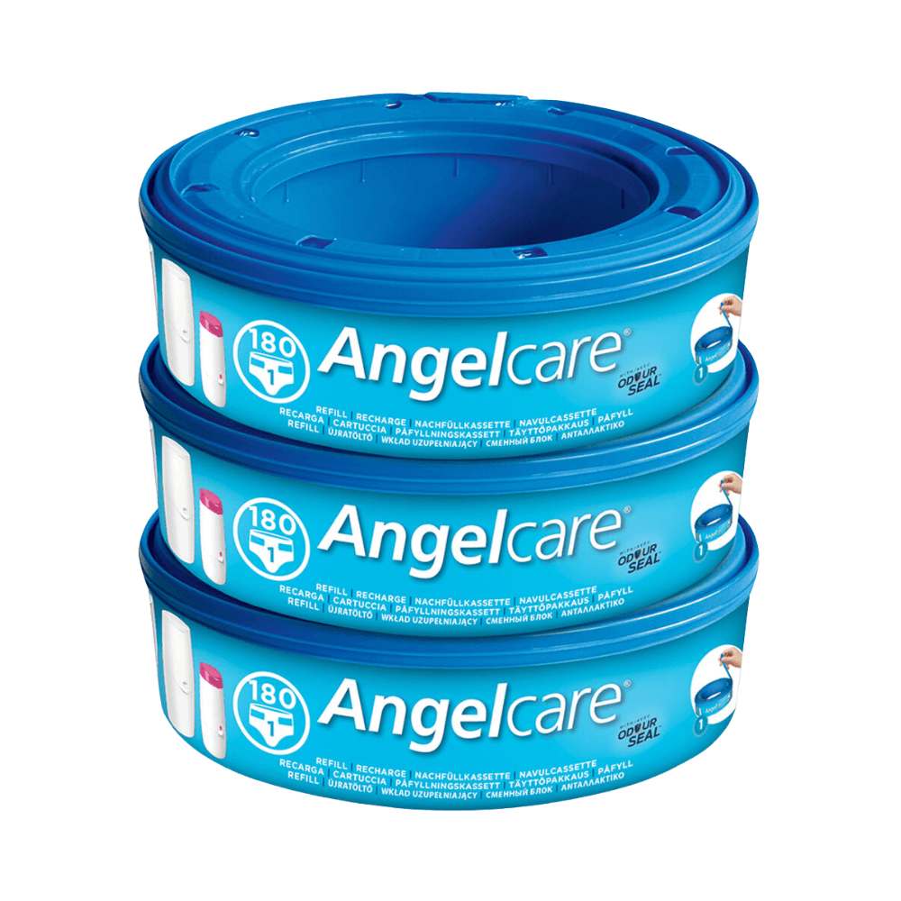Angelcare Nappy Disposal System Refill Cassette Pack 3Pcs 