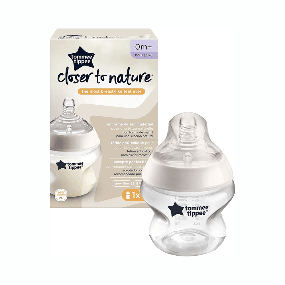 Tommee Tippee Closer To Nature Clear Feeding Bottle 150ml