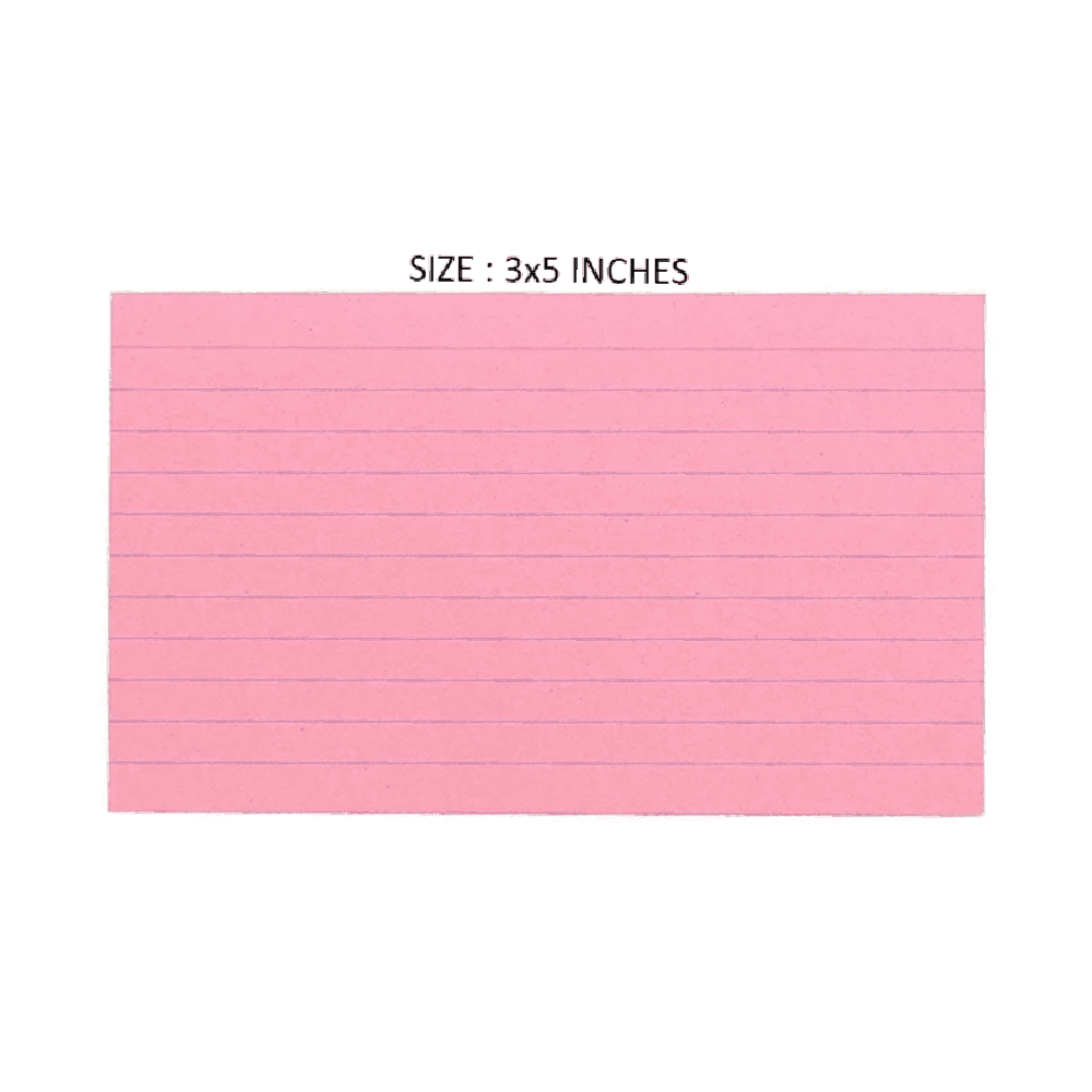 Index Cards - Pink
