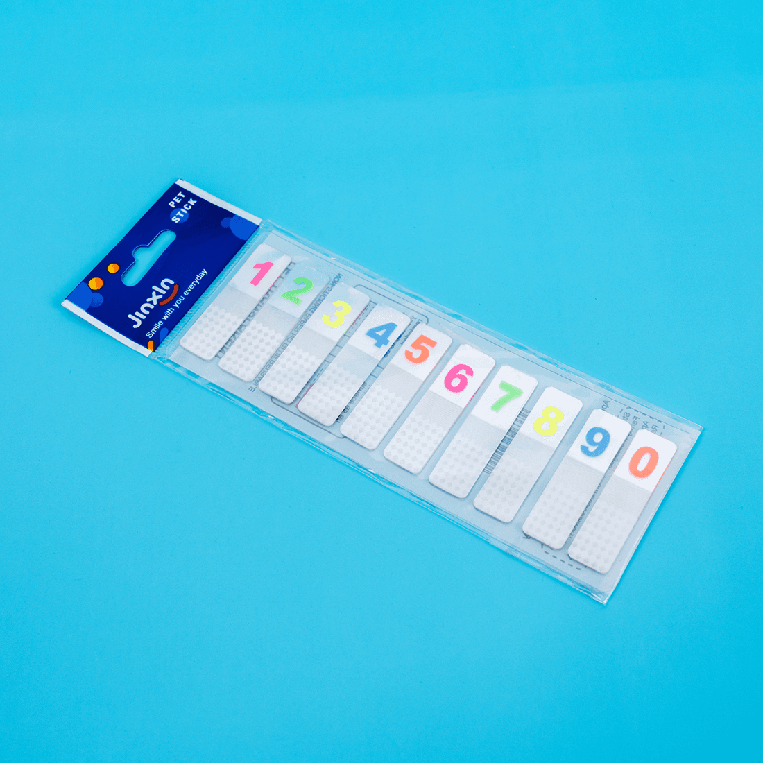 Numbered Transparent Sticky Note Tabs (0–9)