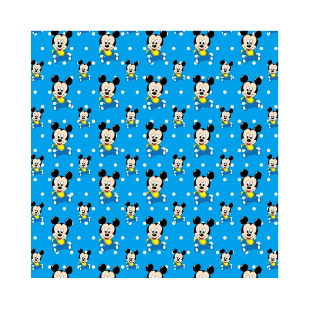 Mickey Gift Wrapping Paper - Blue 