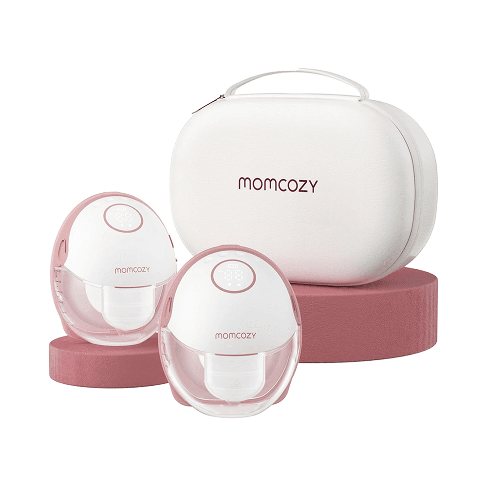 Momcozy M6 Mobile Style Double Wearable Breast Pump - Maroon