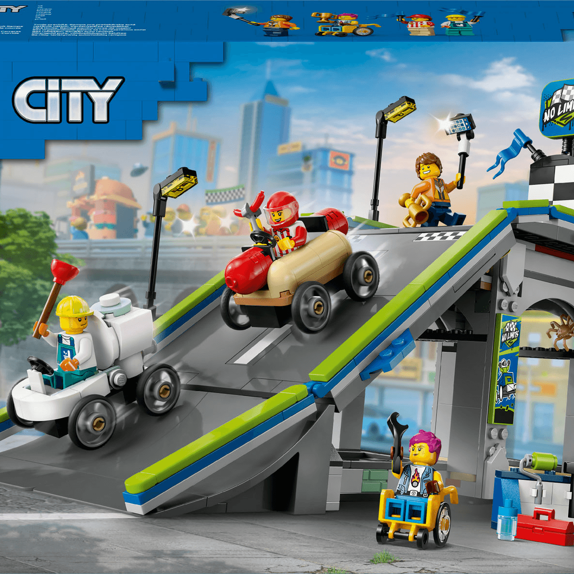 Lego City No Limits: Race Car Ramp Track 60460 Building Set (436 Pieces)