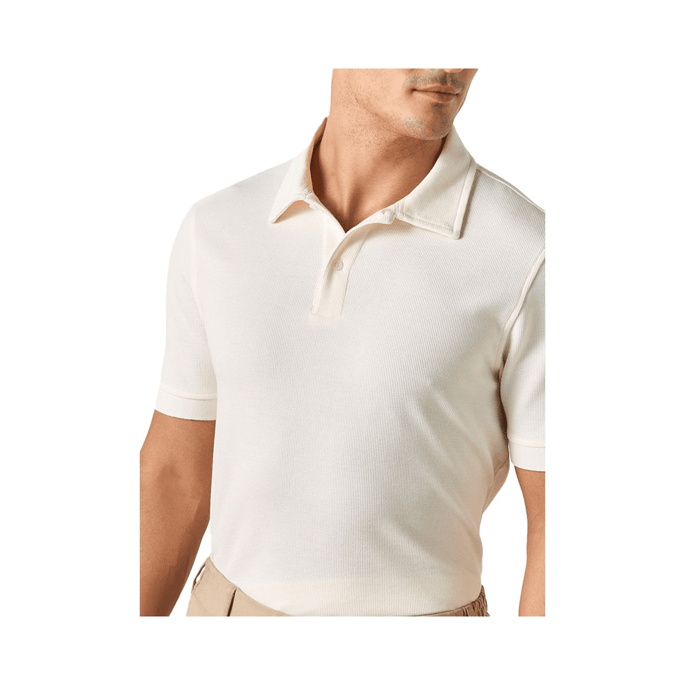 Polo T-shirt with Short Sleeves  for Men - Cream - Size - XXL