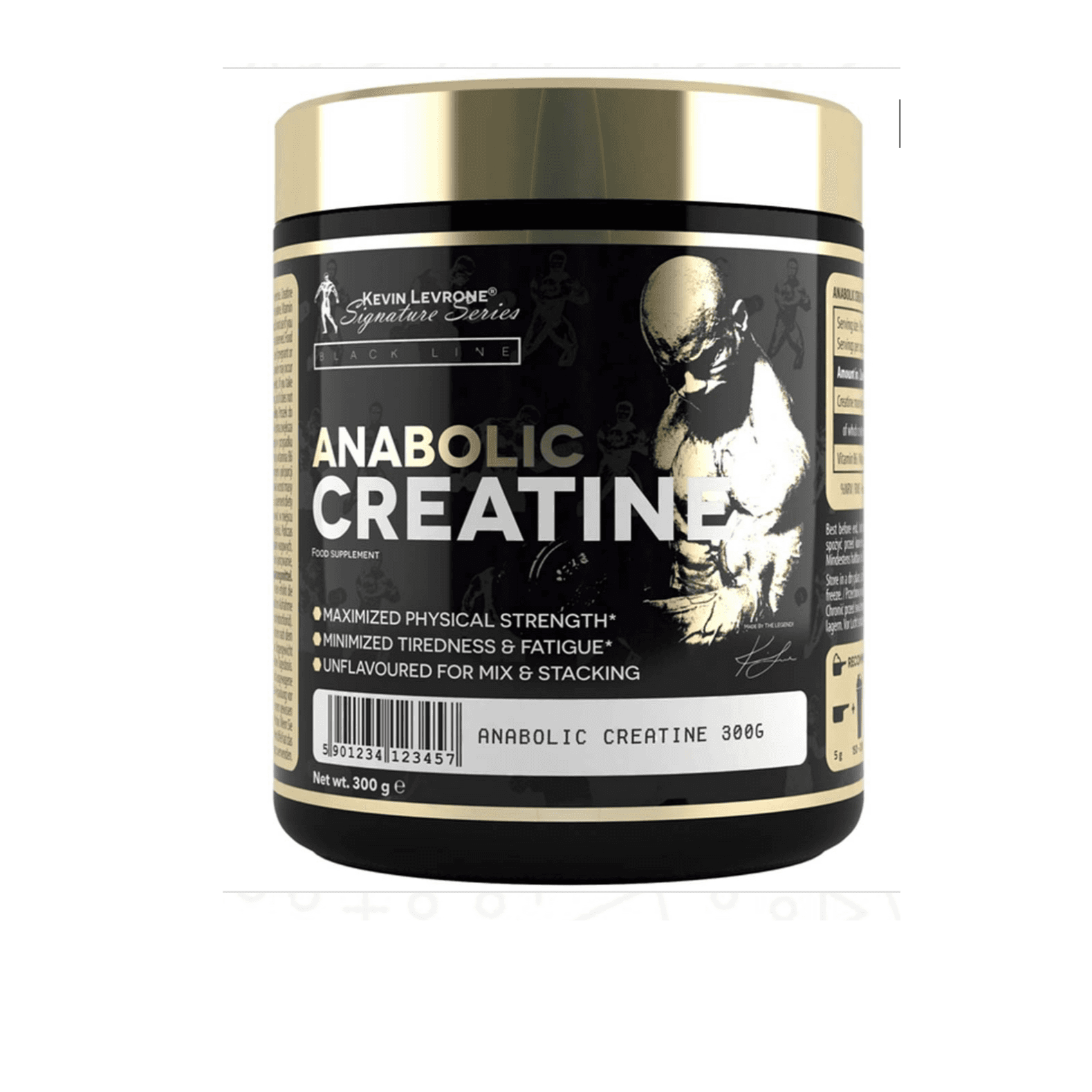 Kevin Levrone, Anabolic Creatine, Monohydrate, Unflavored, 300 G