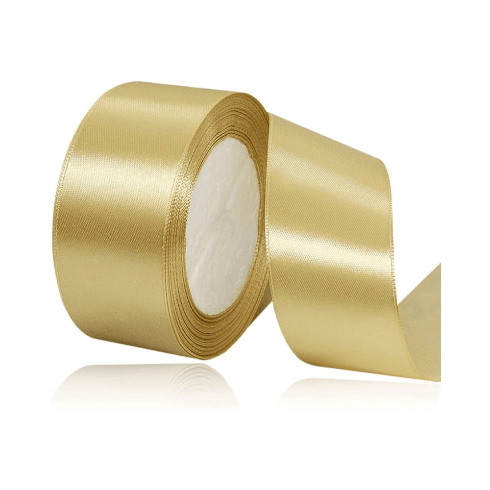 Satin Ribbon 25 Yards - Gold