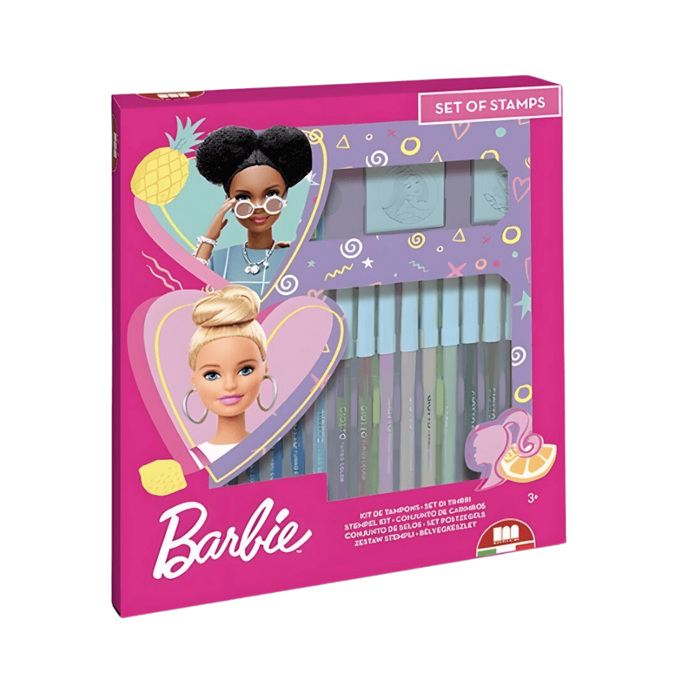 Barbie Multi Print Felt Tip Pens Set 21Pcs
