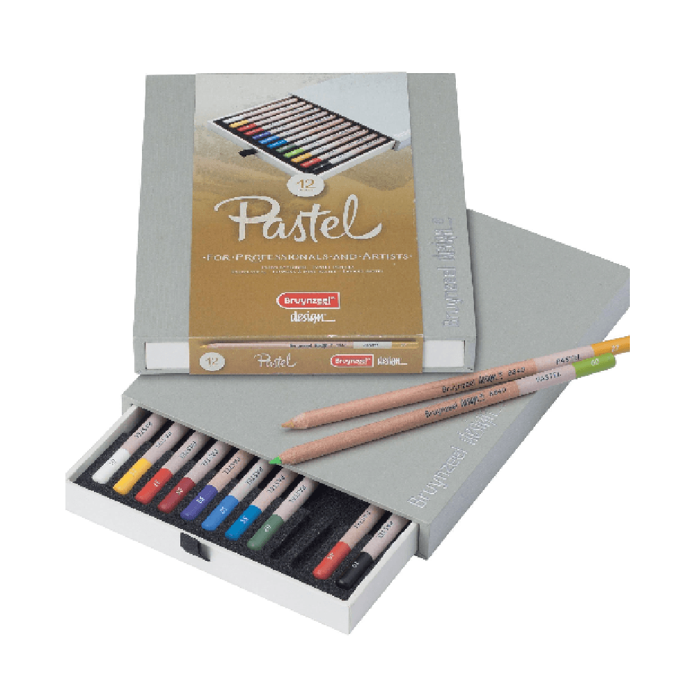 Bruynzeel Design Pastel Pencils Box 12Pcs 