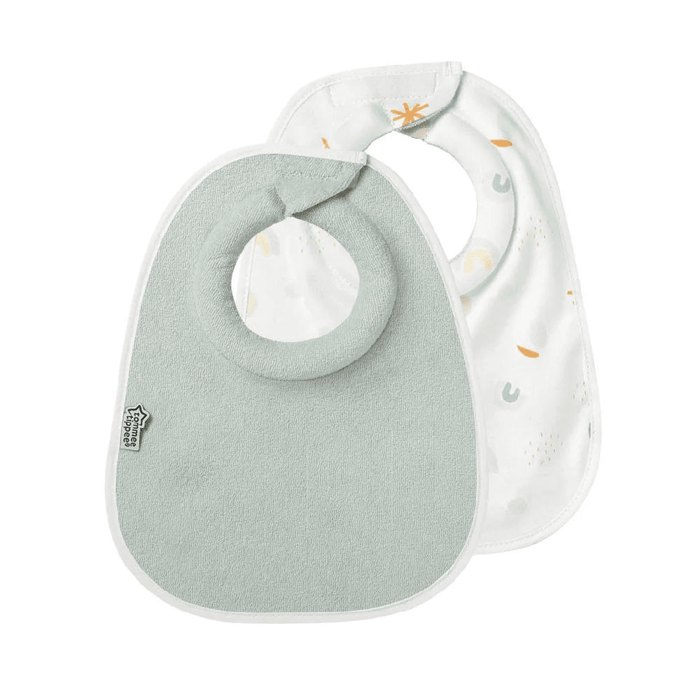 Tommee Tippee Closer To Nature Milk Feeding Bib 2Pcs - Green