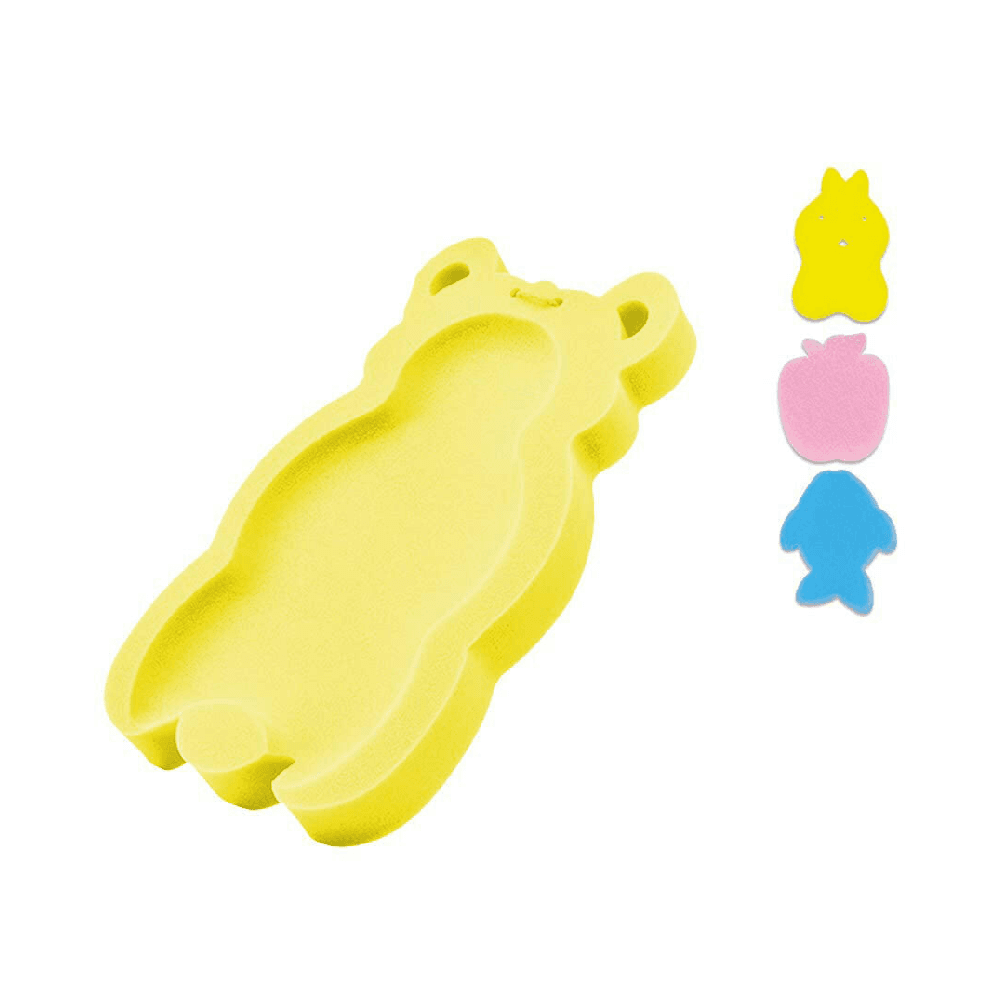 Bath Sponge Bath Mat For Newborn - Yellow