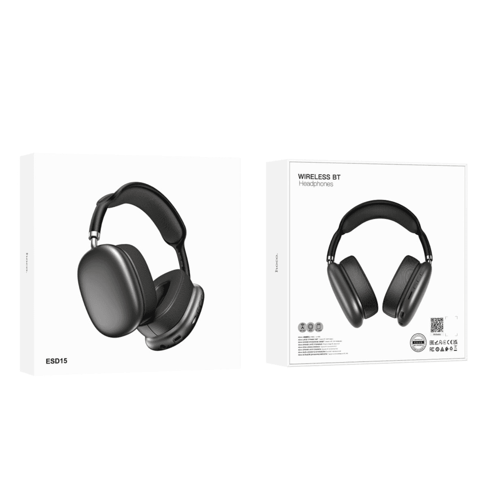 Hoco Esd15 Wireless Over-Ear Headphones-Black
