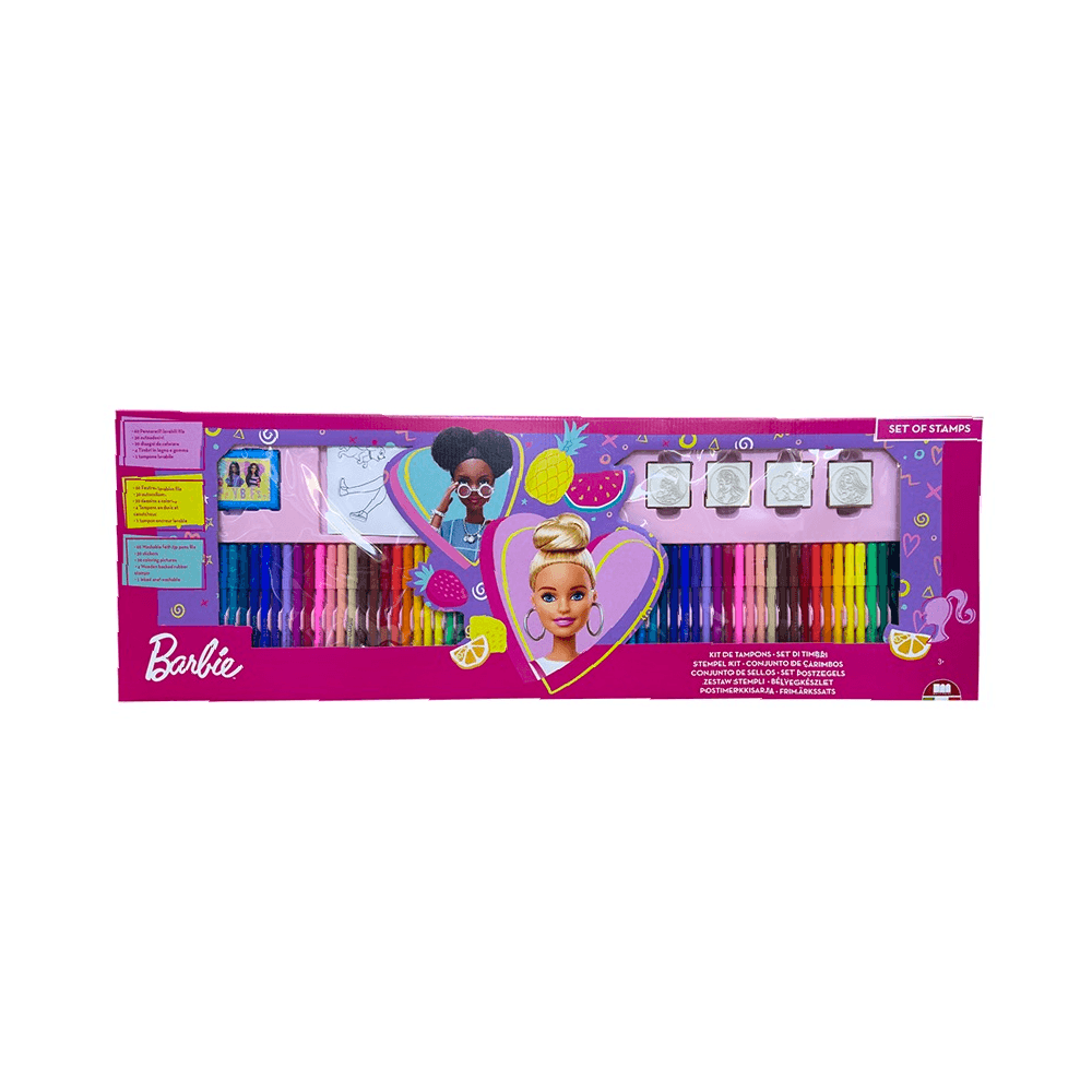 Barbie Multi Print Mega Maxi Felt Tip Pens Set