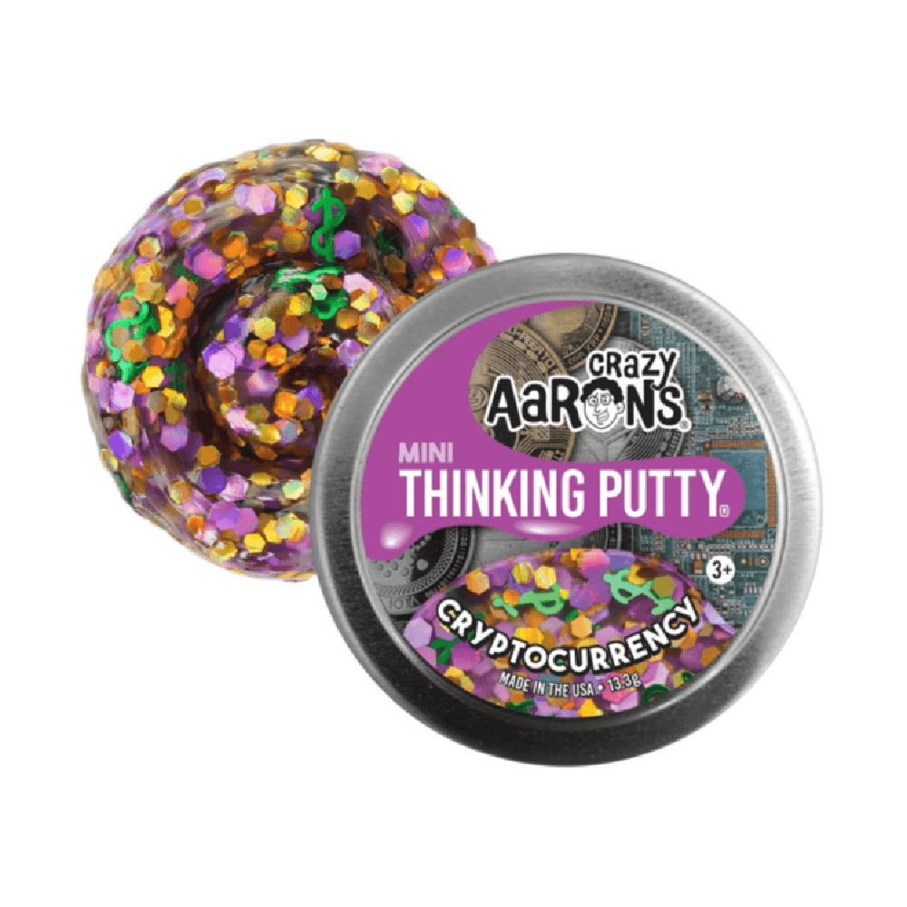 Crazy Aaron's Crypto Currency Thinking Putty Tin Mini