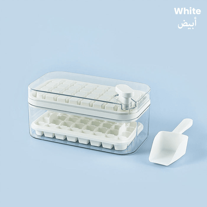 One-Press Transparent Ice Making Mold-WHITE