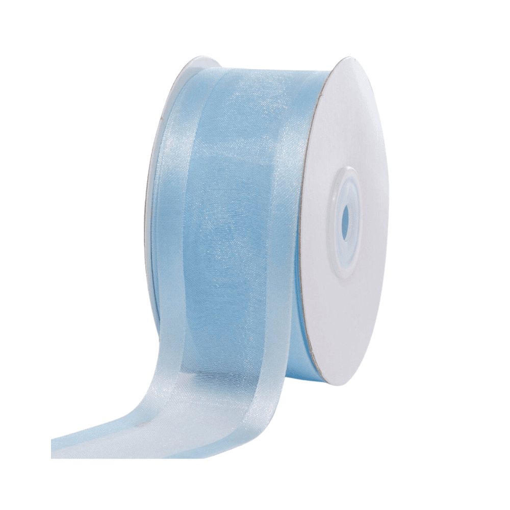 Organza Satin Edge Ribbon - Blue
