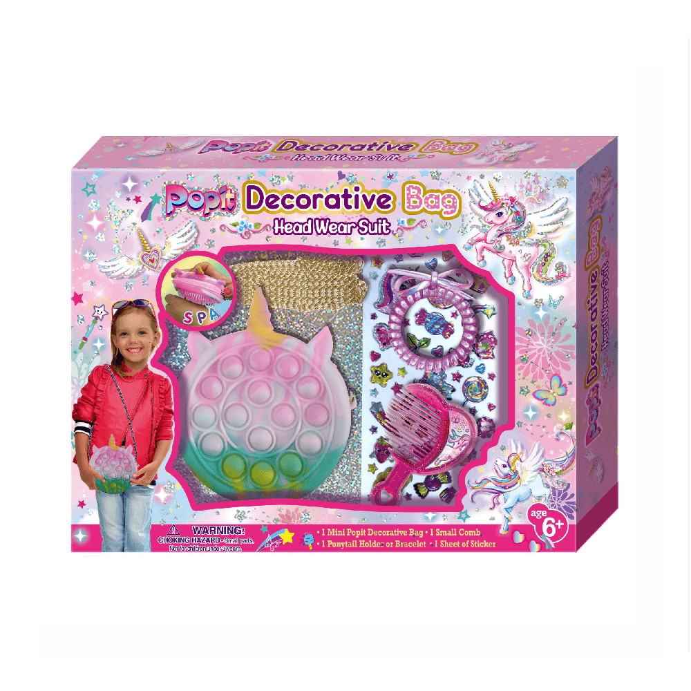 Pecoware Pop It Decorative Bag & Headwear Suit