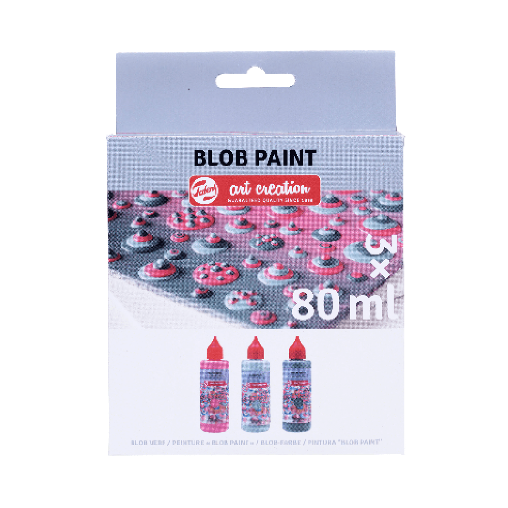 Talens Art Creation Set Blob Paint Set 3x80ml - Pink 
