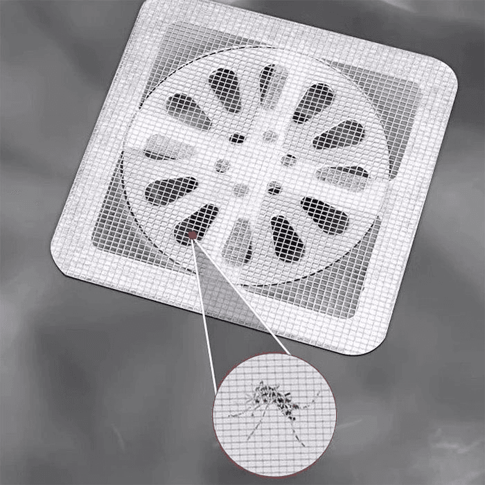 10 Pcs Disposable Drain Hair Catcher Mesh Sticker