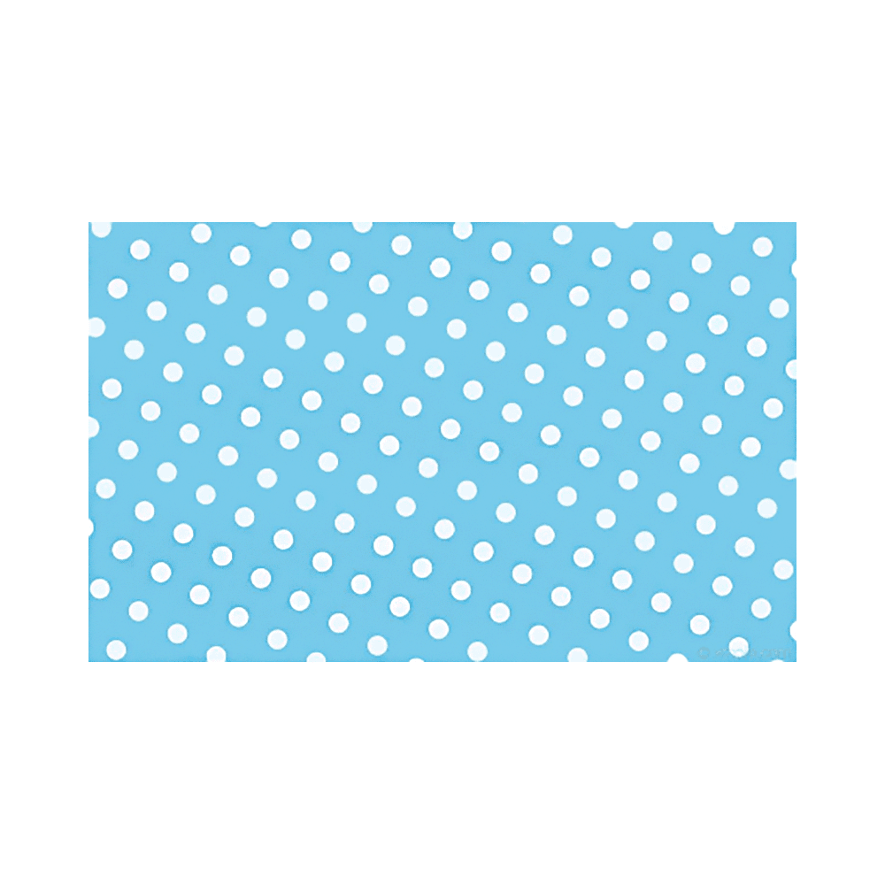 White Polka Dots Gift Wrapping Paper - Sky Blue