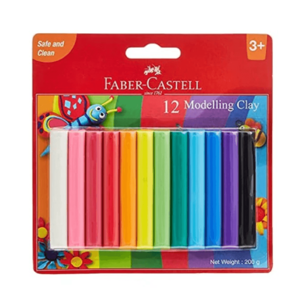 Faber Castell Modeling Clay 100g 8Pcs - Assorted Colors 