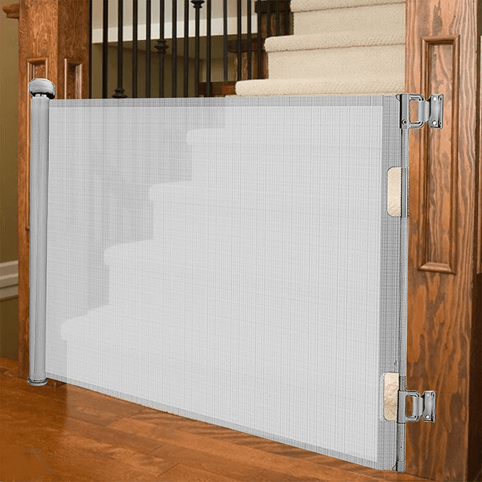 Retractable Baby And Pet Safety Gate-GREY