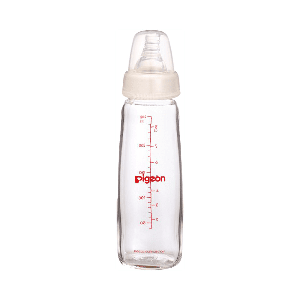 Pigeon Glass Baby Bottle SN  240ml - Clear