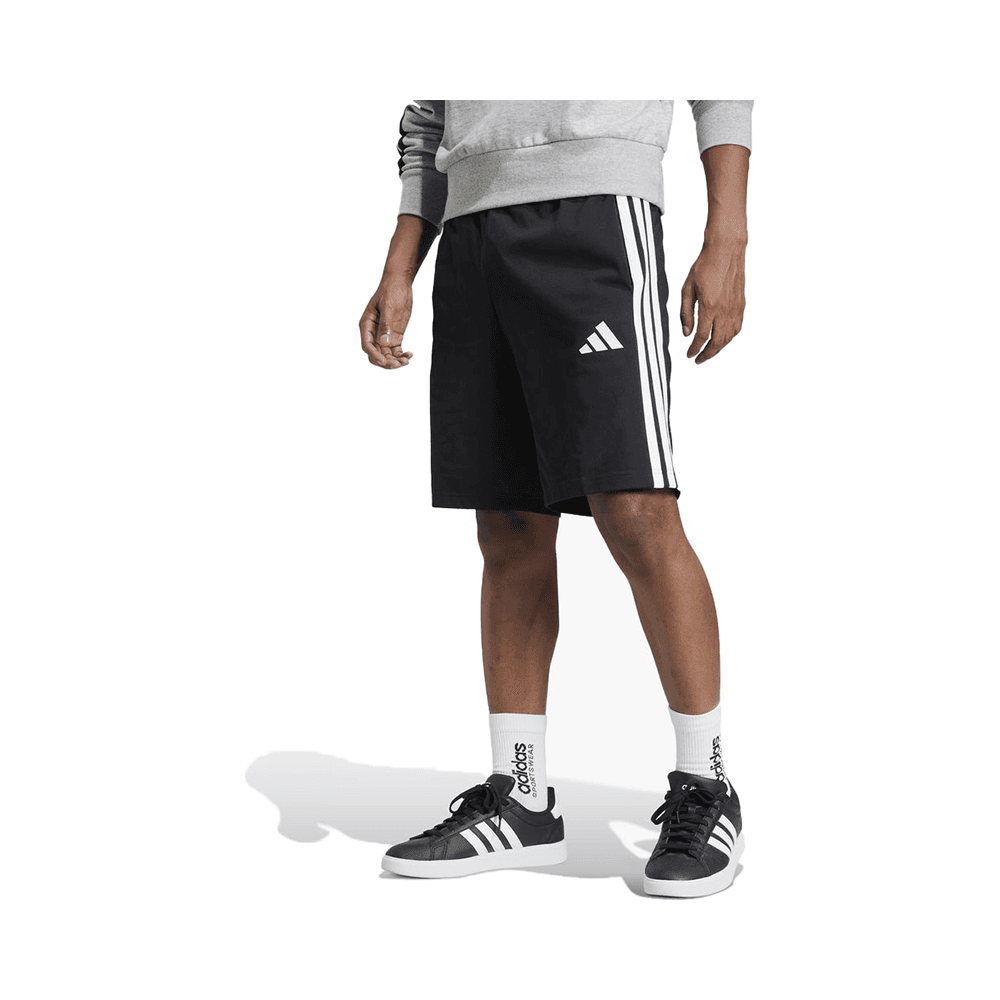 Adidas Men Essentials Single Jersey 3-Stripes Shorts - Size - L