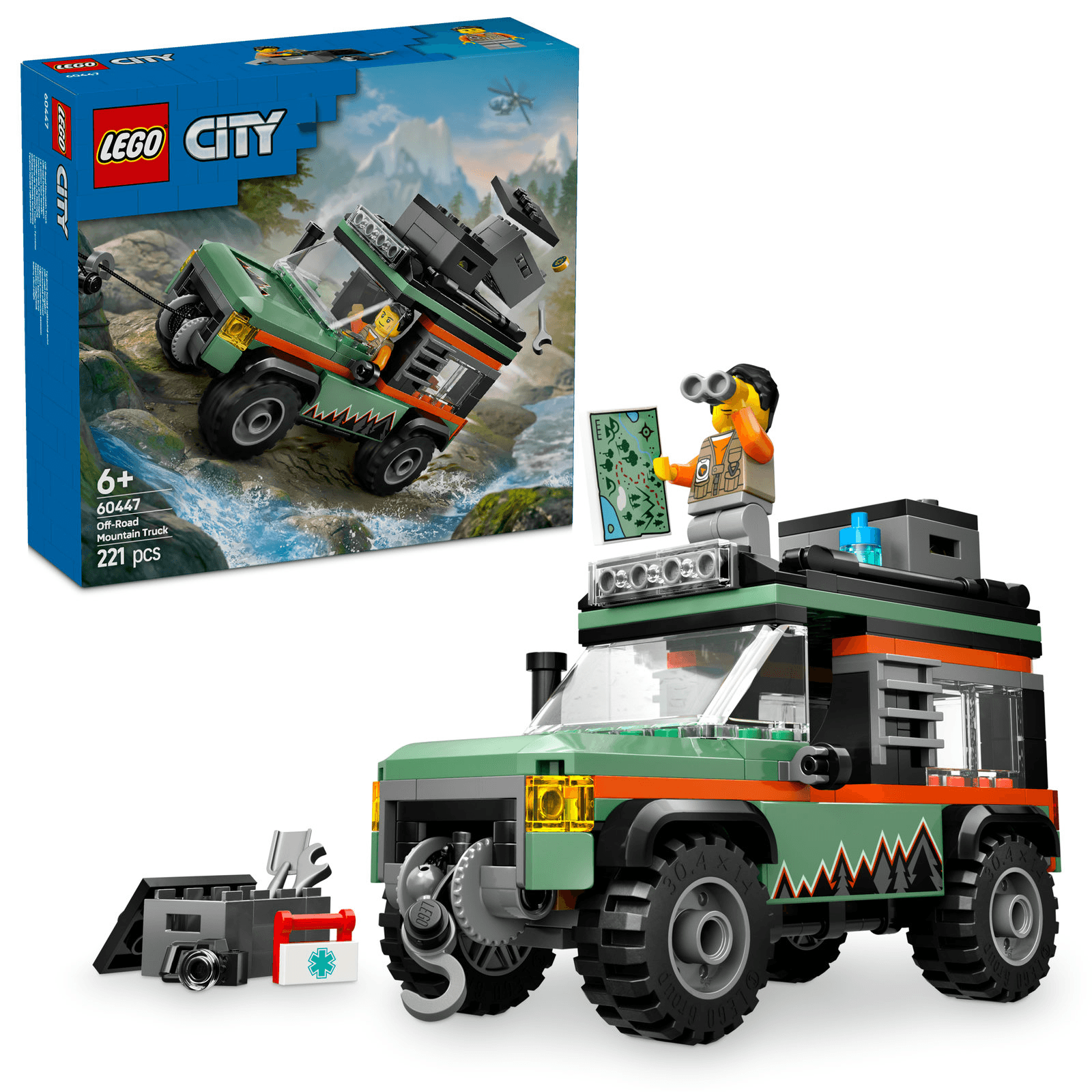 LEGO 60447 City Off-Road Mountain Truck Building Set 221Pcs