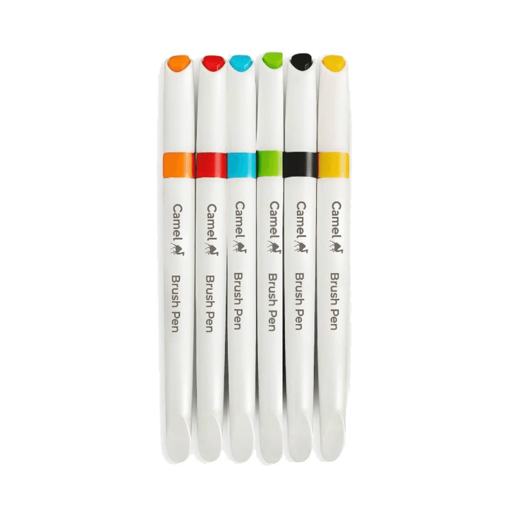 Camel Multi Shades Brush Pen 6Pcs 11977