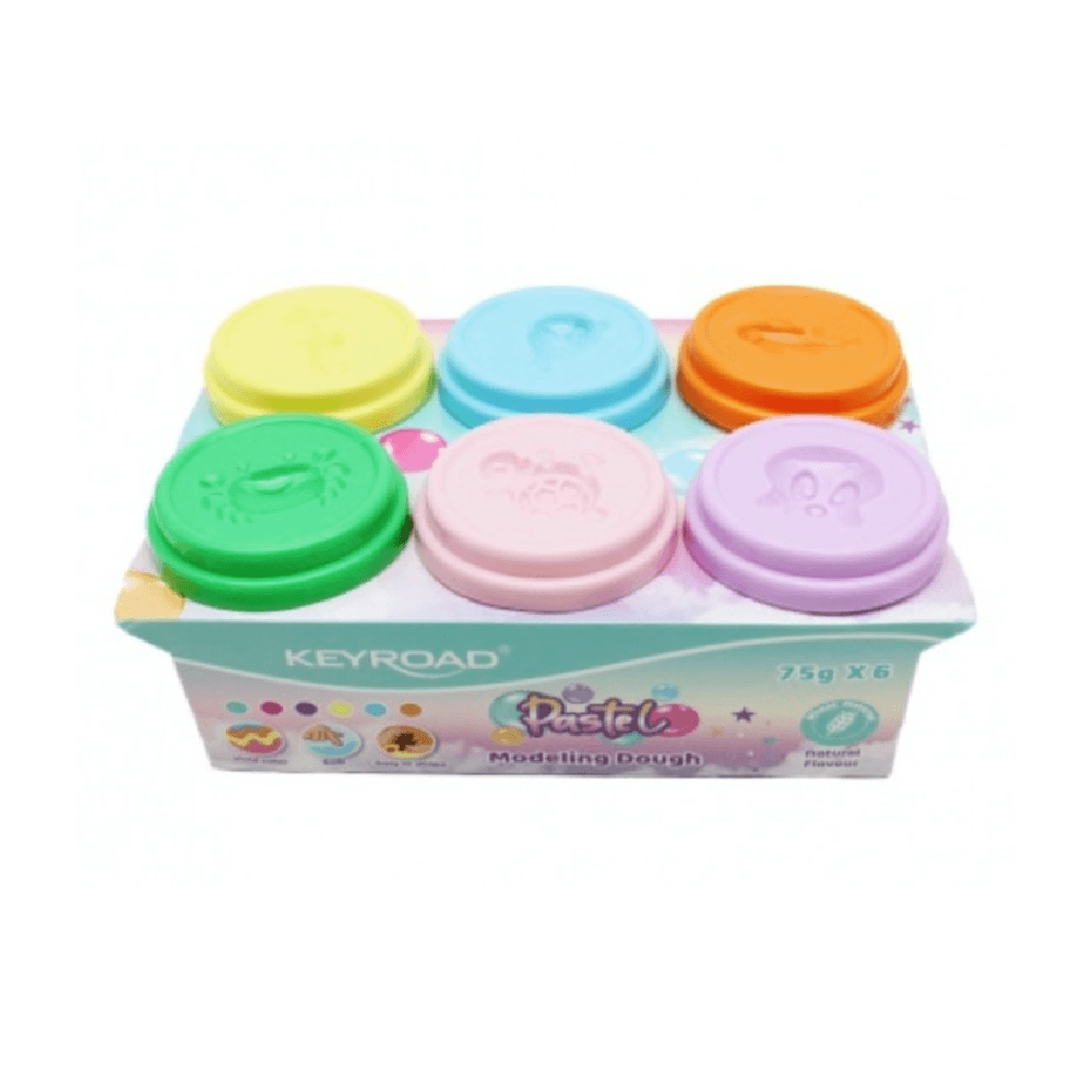 Keyroad Pastel Modeling Dough Set 450g 6Pcs