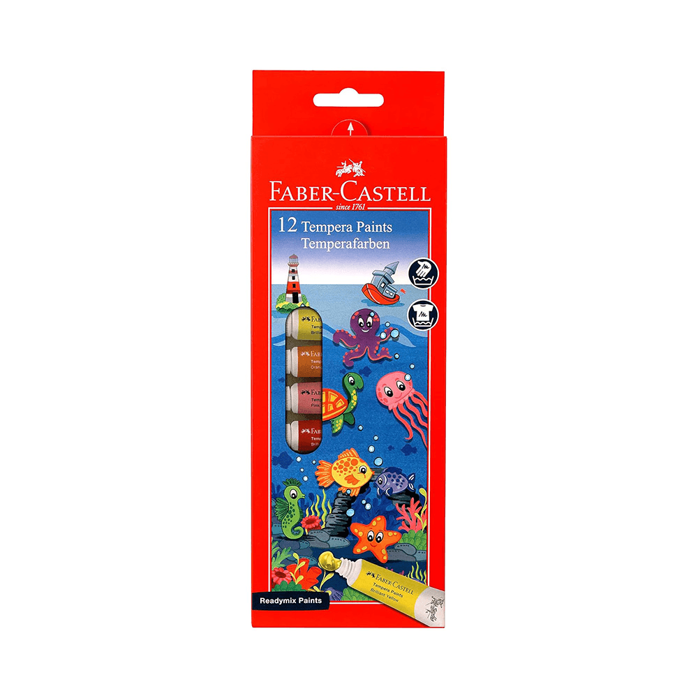 Faber-Castell Ready Mix Tempera Paints 12Pcs 9ml 