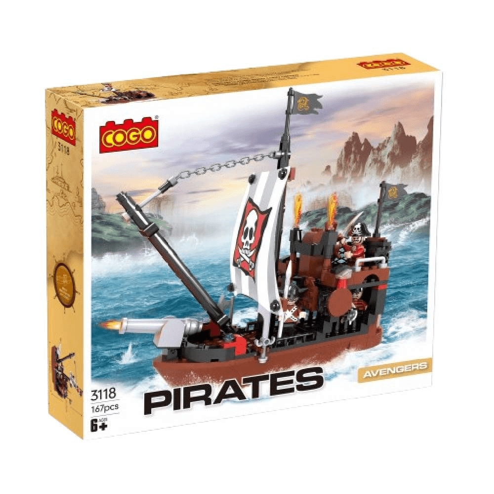 Coco Avengers Pirate Boat Blocks 167Pcs