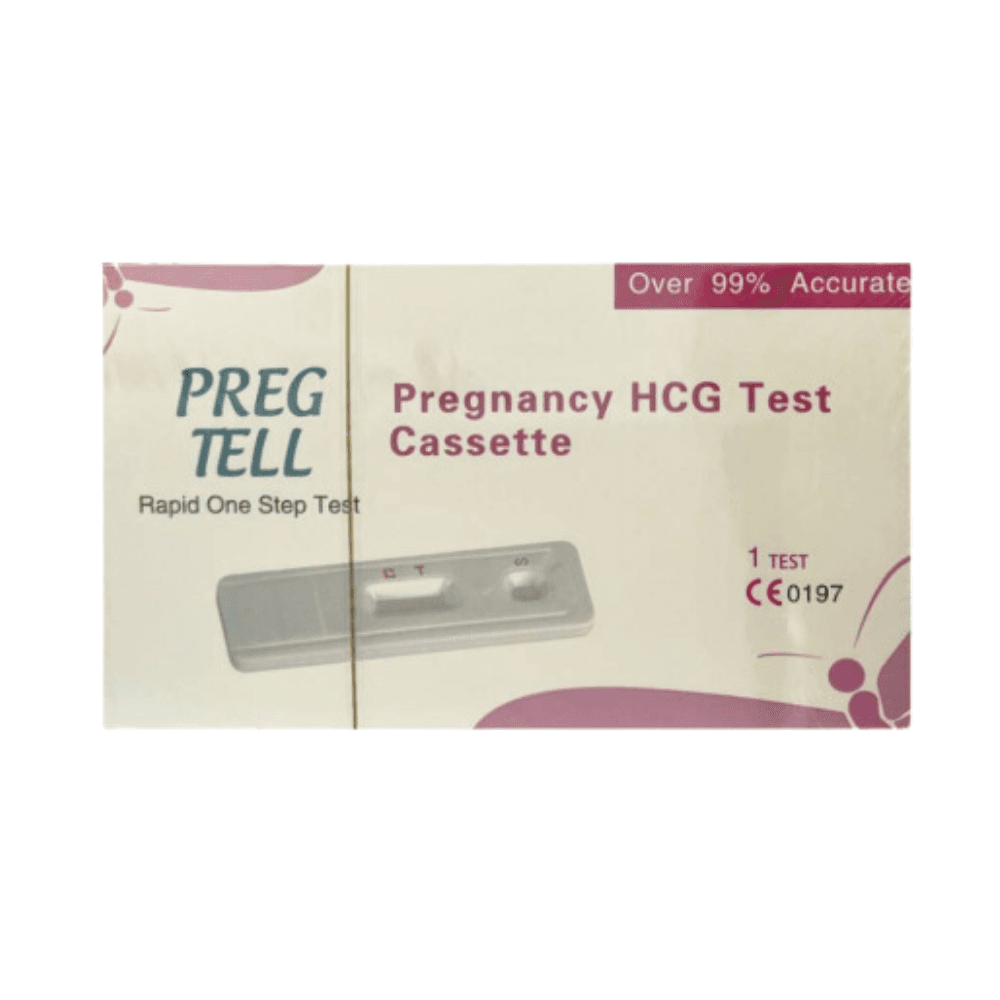 Preg Tell HCG Pregnancy Test Cassette 1Pc