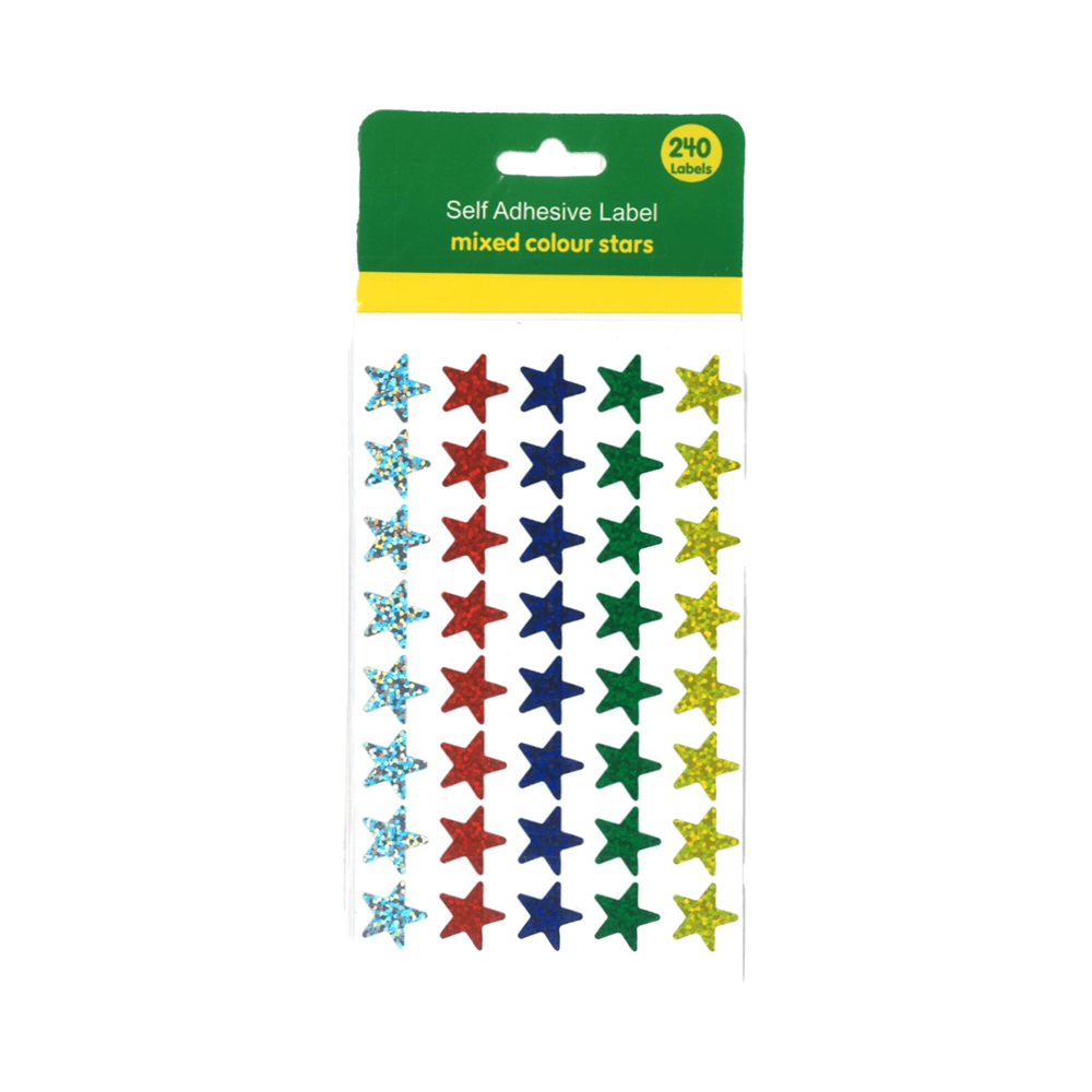 Self Adhesive Stars Labels 240Pcs 