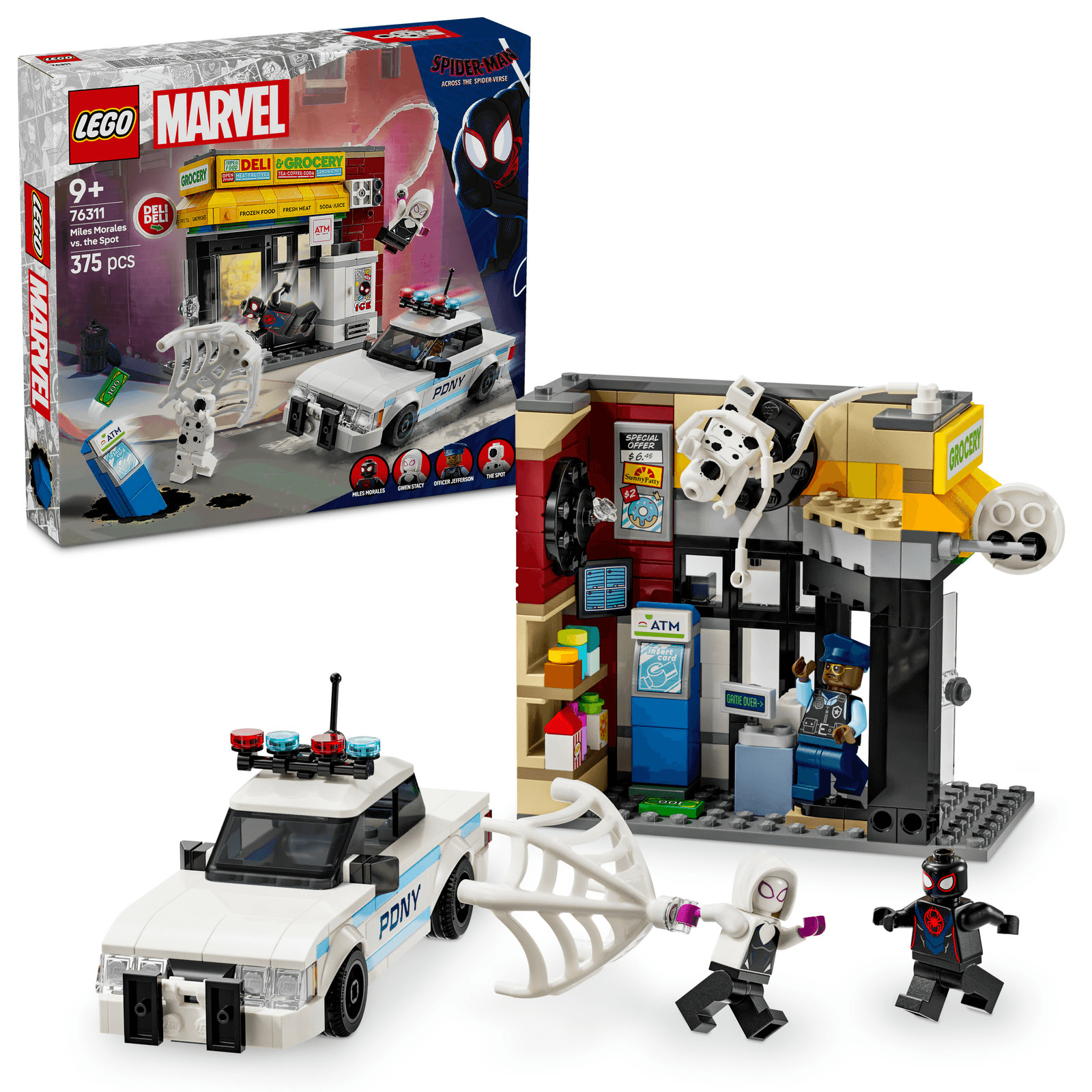Lego Marvel Spider-Verse: Miles Morales Vs. The Spot 76311 Building Set (375 Pieces)