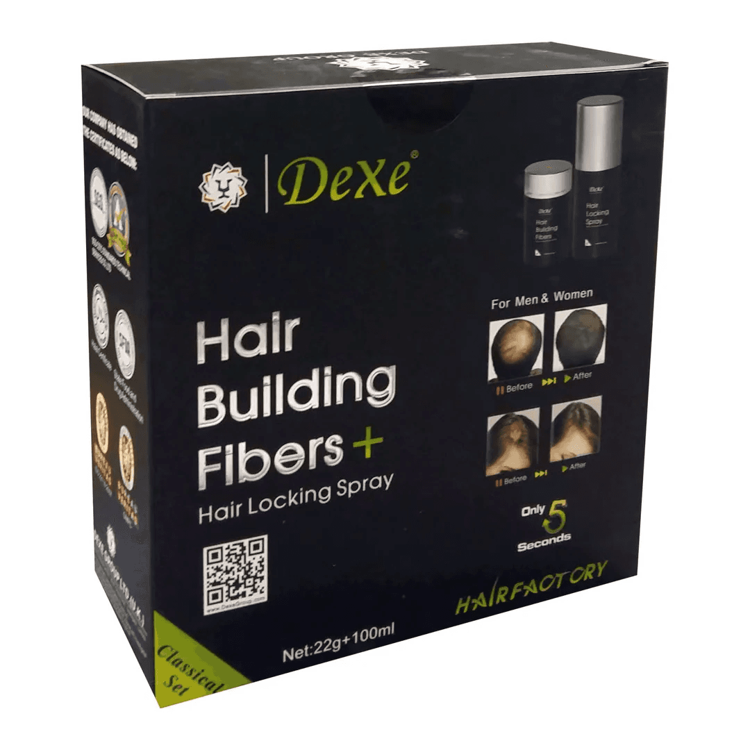 Dexe Hair Building Fibers Black (22G+100Ml) No.12747