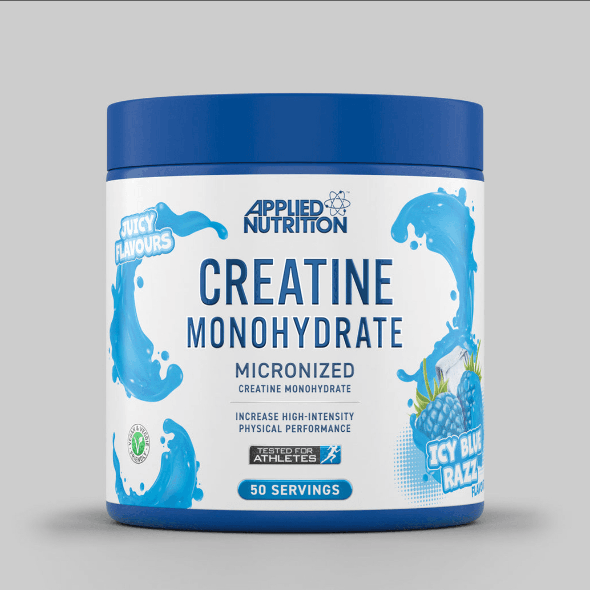 Applied Nutrition, Creatine, Monohydrate, Micronized, 250 G 50 Serving, Icy Blue Raz