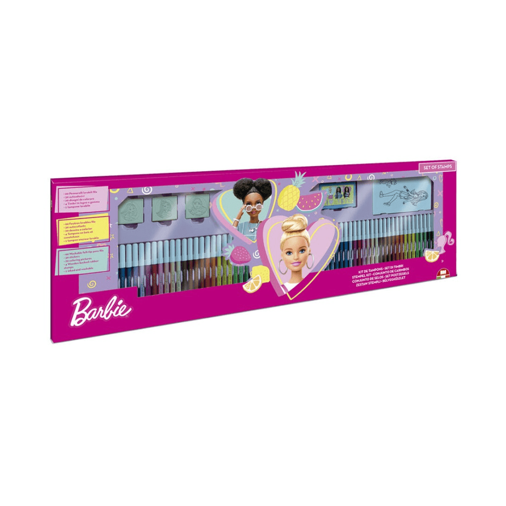 Barbie Multi Print Felt Tip Pens Set 119Pcs