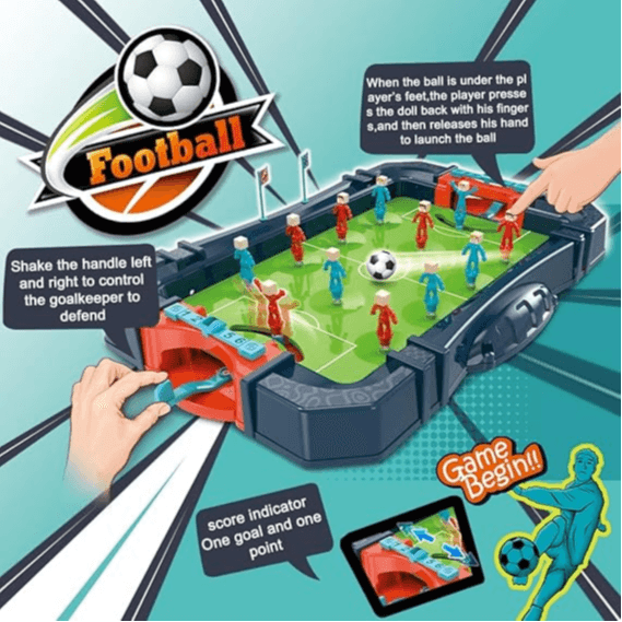 Classic Desktop Ejection Football Match. Strategy Board Games For Kids