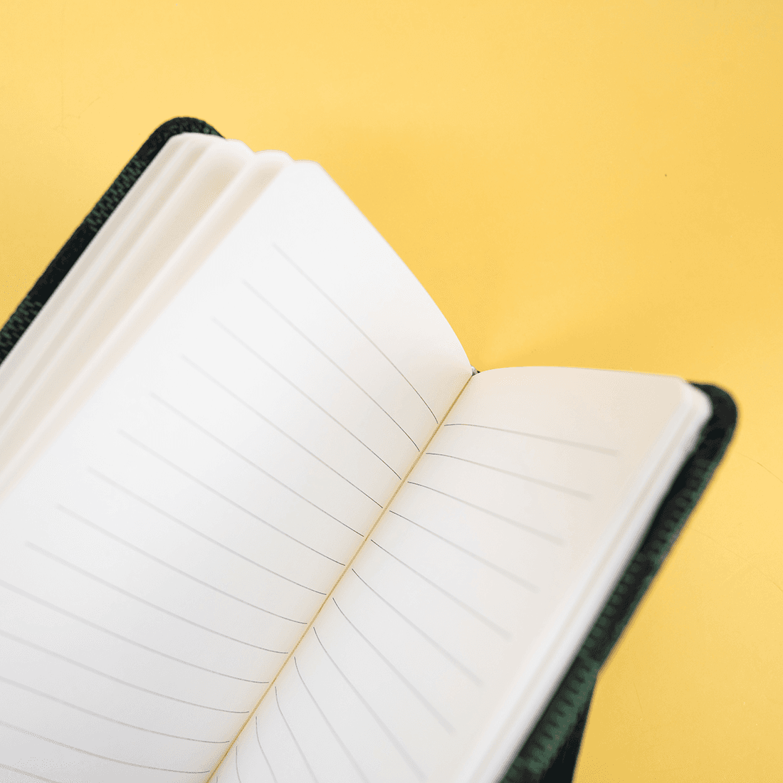 Checkered A6 Notebook with Elastic Band and Ribbon Bookmark
