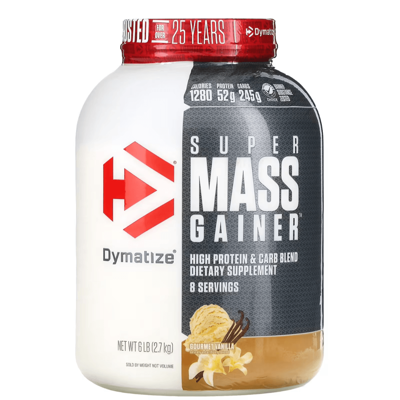 Dymatize Super Mass Gainer 6 Lb Gourmet Vanilla