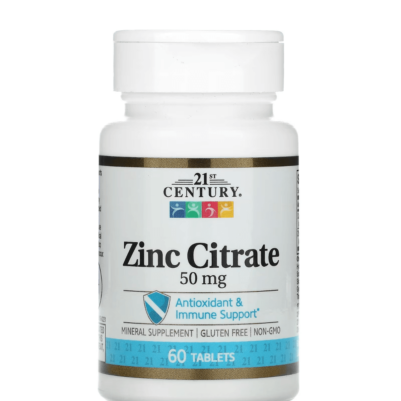 21 St Century, Zinc, Citrate, 50 Mg, 60 Tablets