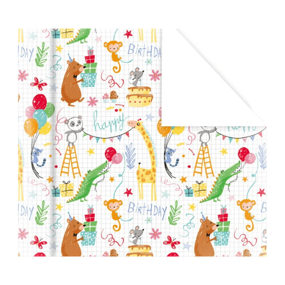Animals Birthday Design Gift Wrapping Paper