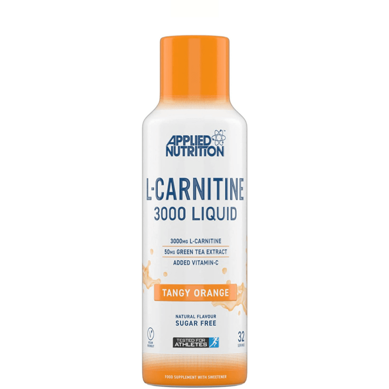Applied Nutrition, Carnitine 3000 Liquid,32 Serving, Tangy Orange