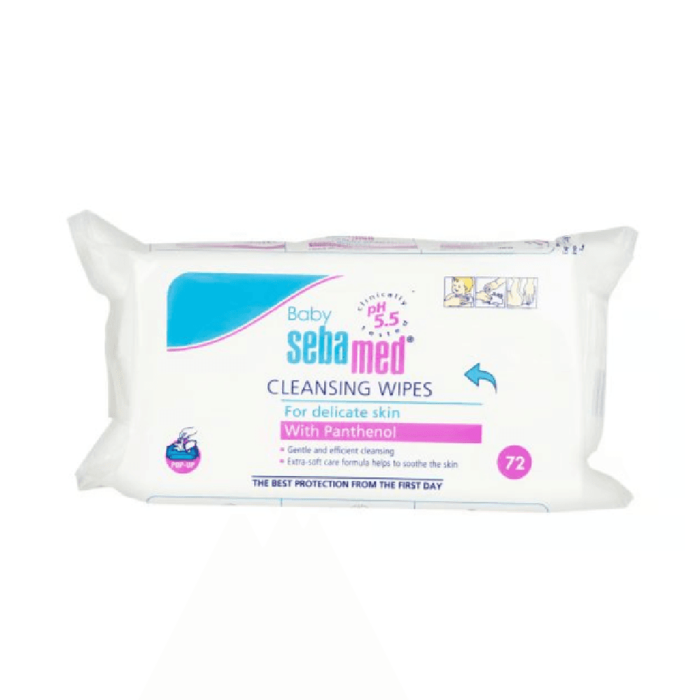 Sebamed Baby Cleansing Wet Wipes With Panthenol 72Pcs