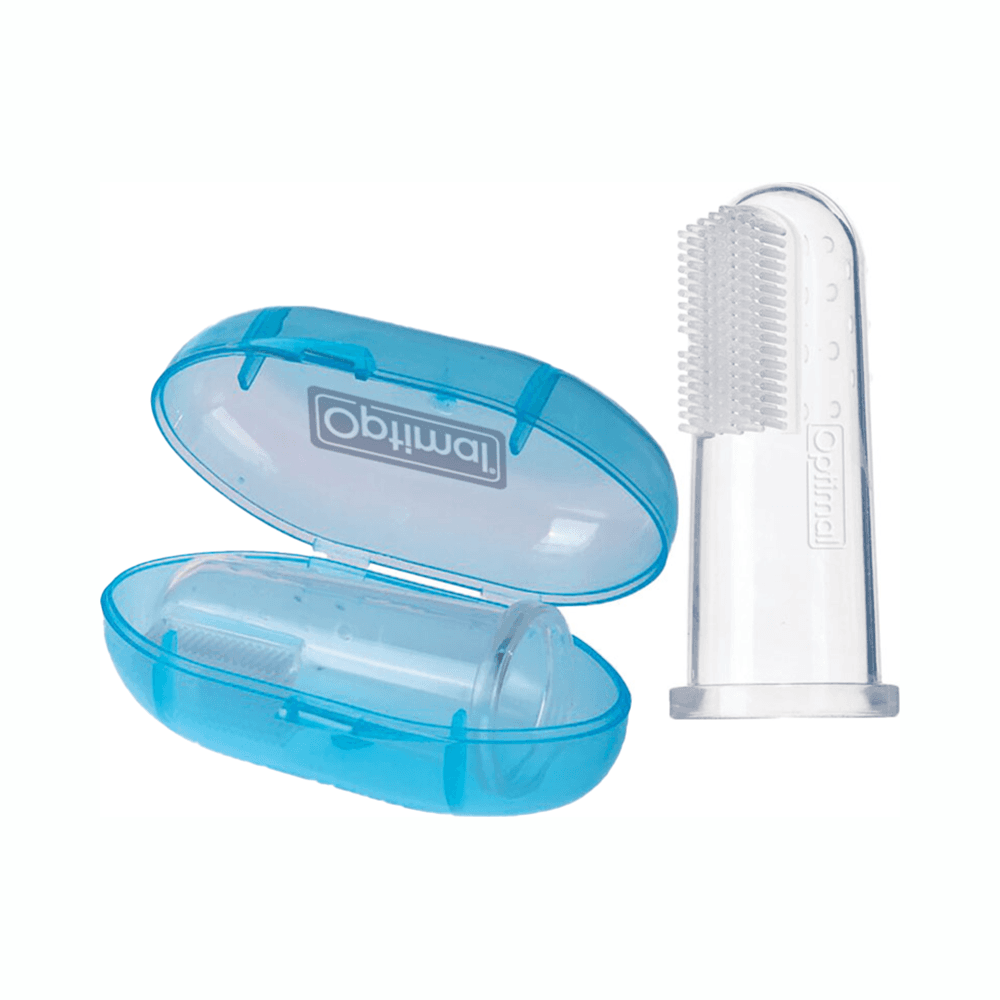Optimal Baby Silicone Toothbrush - Blue